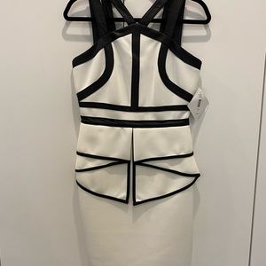 Marc + James white and black dress